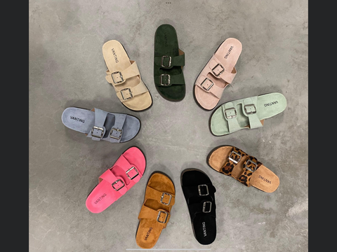 Sandaler i 9 farver